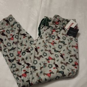 Cynthia Rowley Festive Pajama Pants - Green and Red
